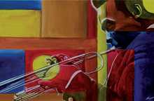 painting of african american musician